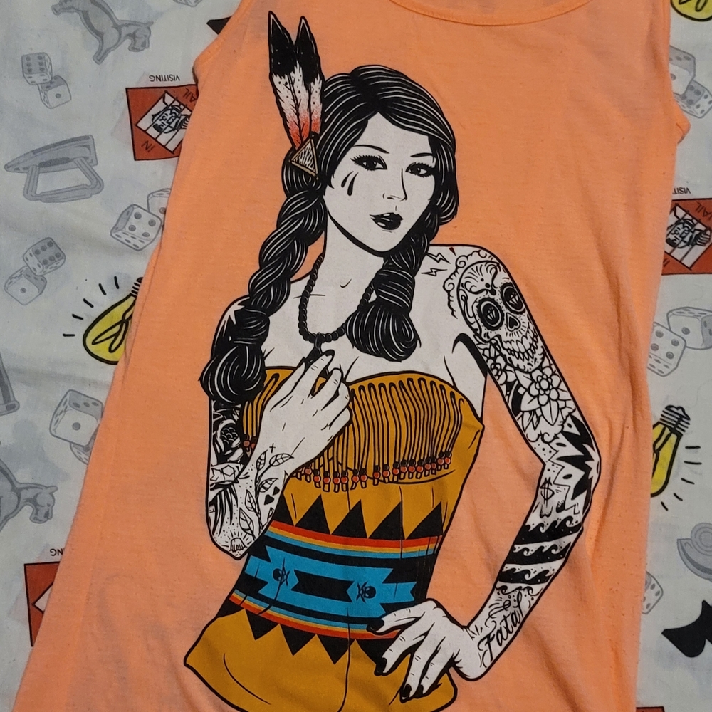 Fatal Tanktop Native Woman - Picture 4 of 5